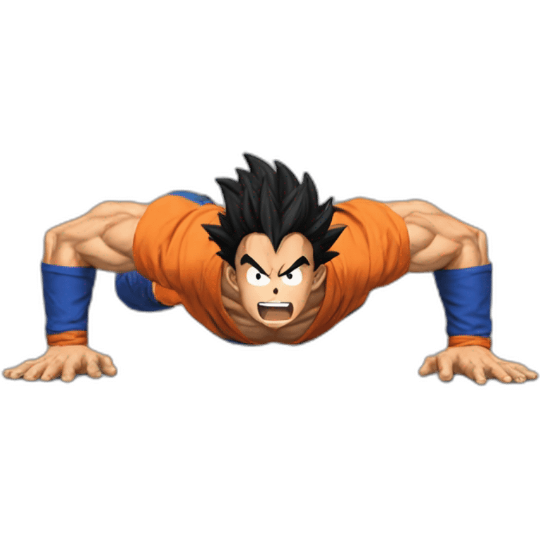 Goku dong push ups emoji