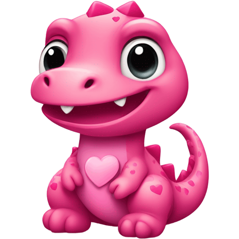 Pink Valentine’s Day emoji Dino aesthetic emoji