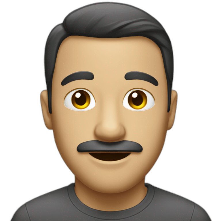 Homme avec un nez ouvert emoji