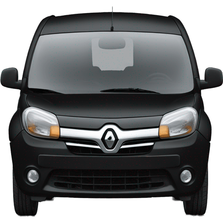 black Renault Kangoo facing right emoji