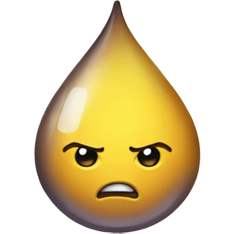 droplet emoji not so happy emoji