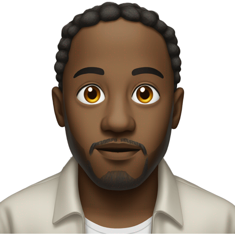 Kendrick Lamar looking at camera emoji