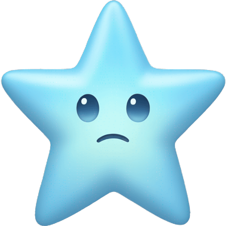 pastel blue star emoji