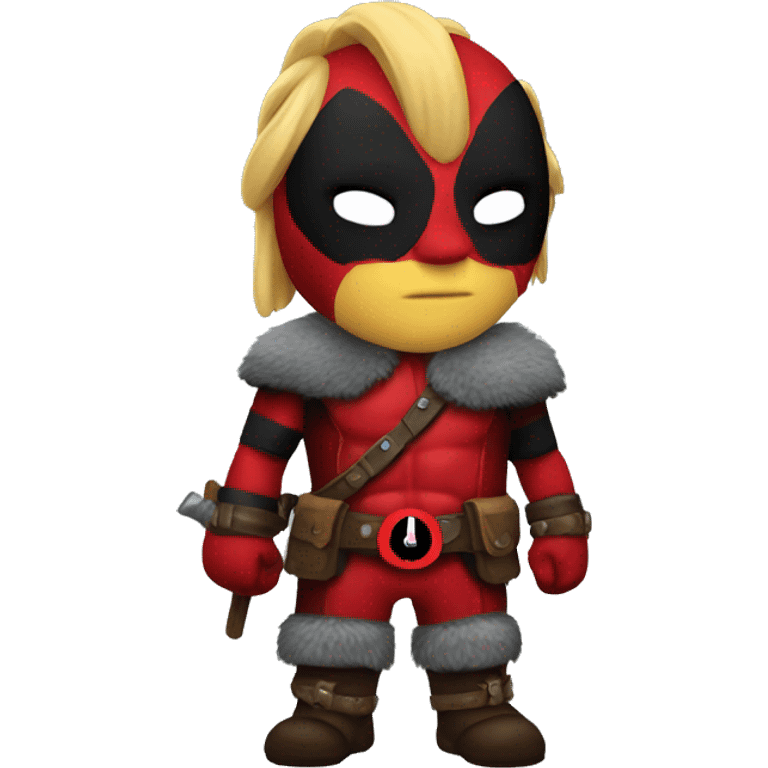 Deadpool Viking costume emoji