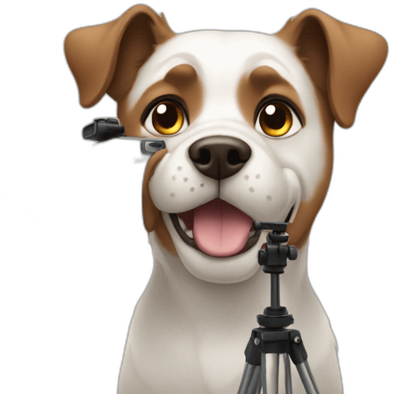 Dog filmmaking emoji