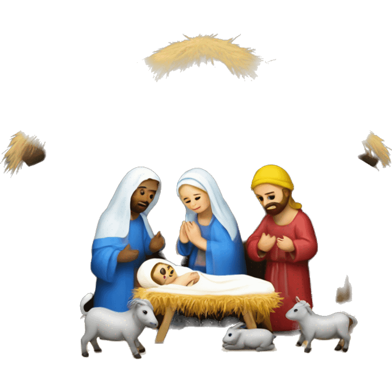 nativity scene Ukraine emoji