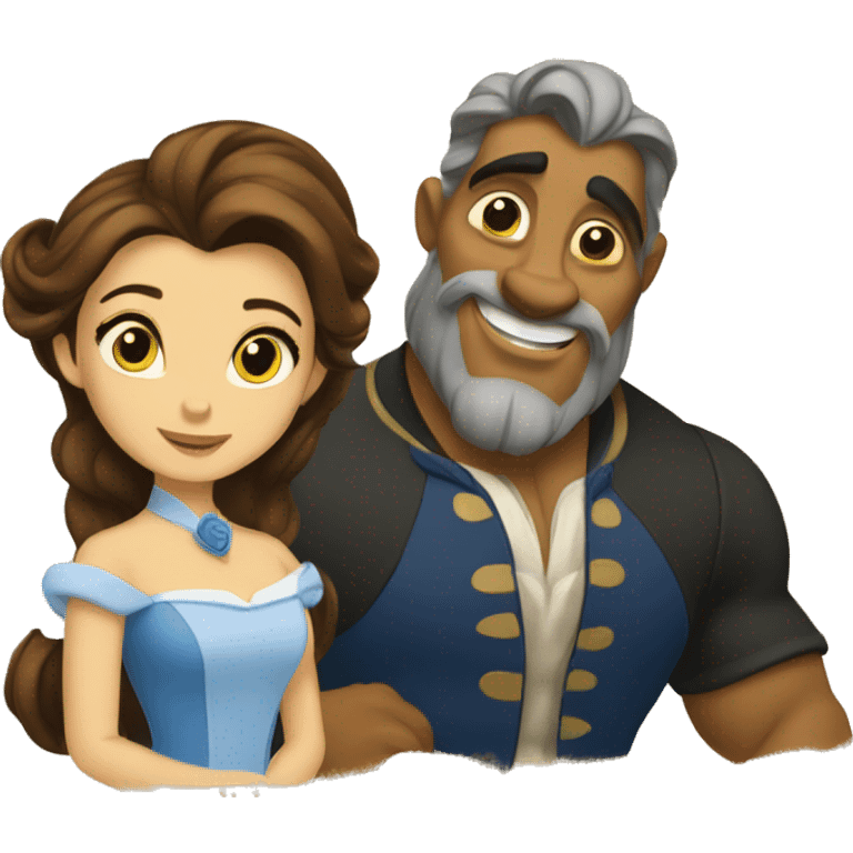 Belle and the beast emoji