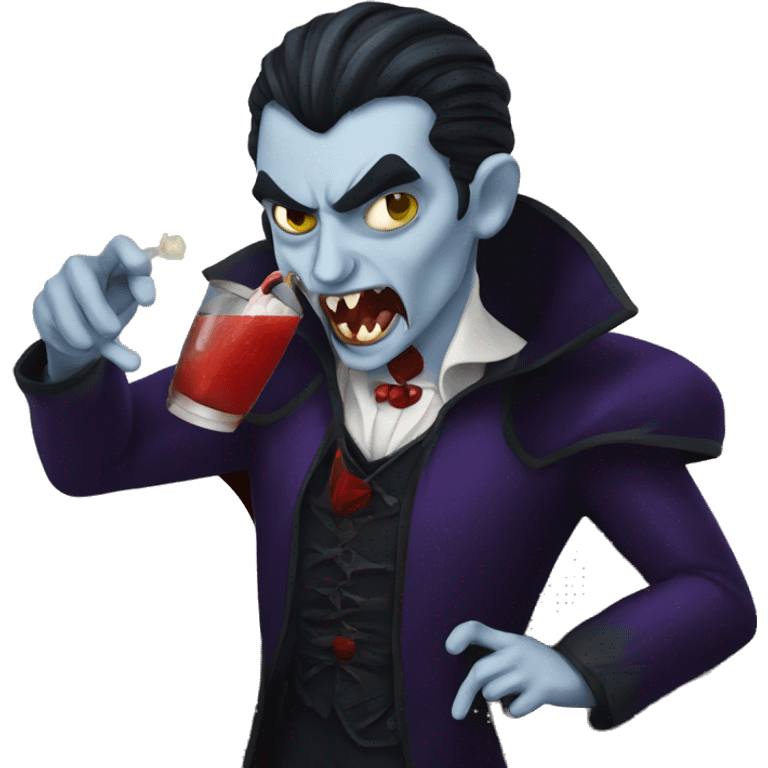 vampire drinking emoji