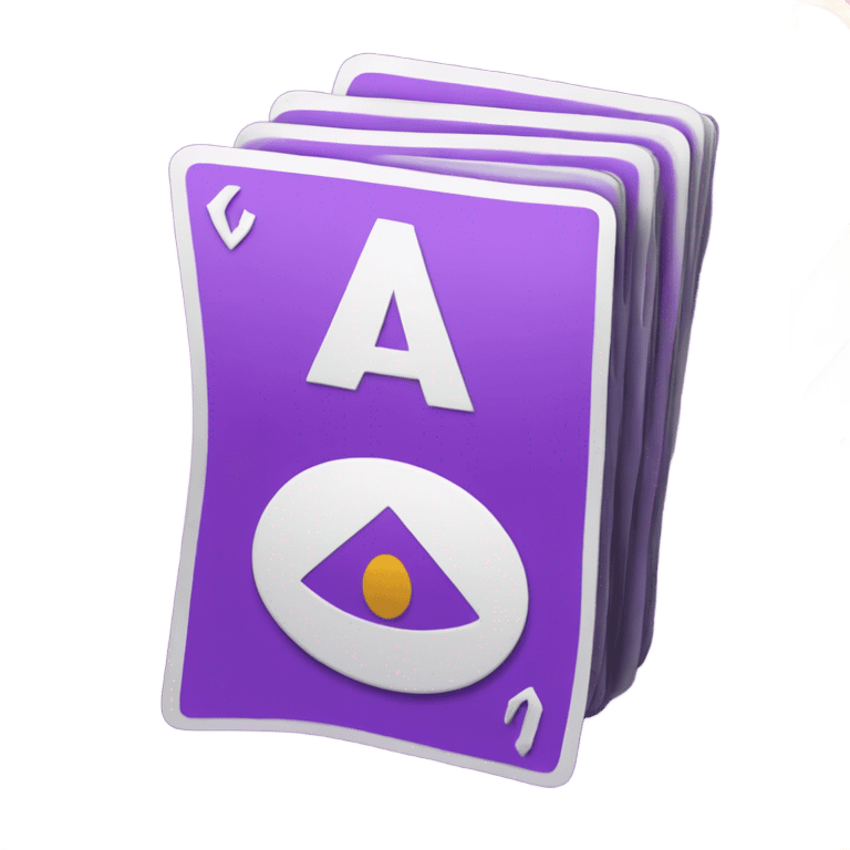 Purple uno reverse card  emoji