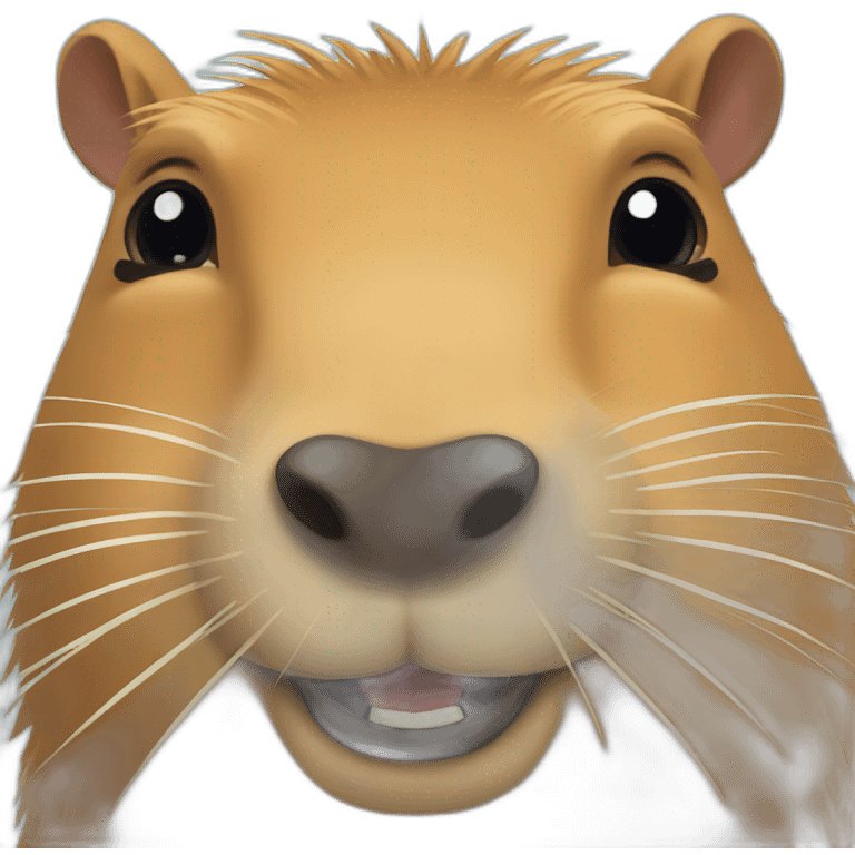 Capybara smiling emoji