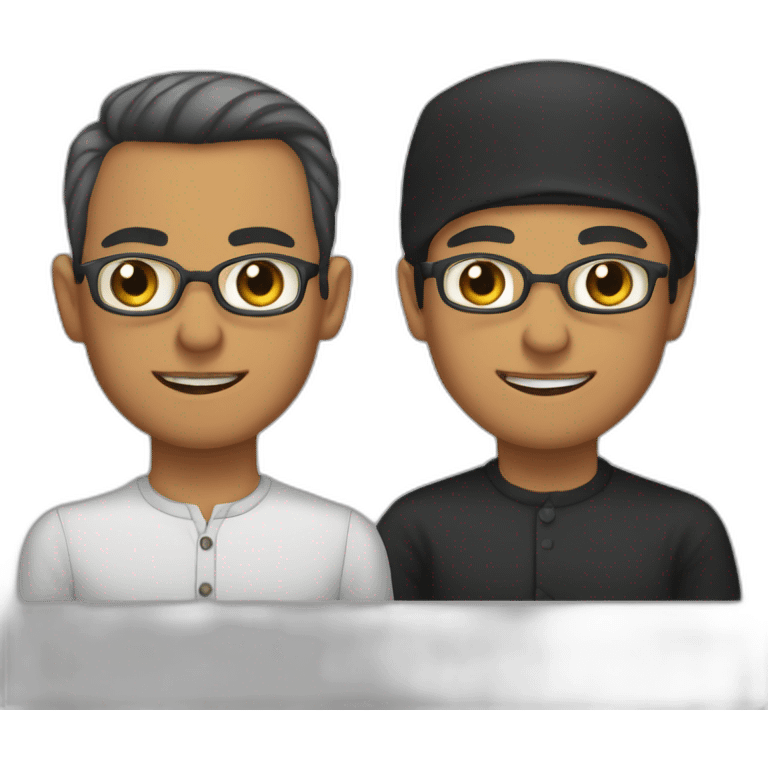 Anis baswedan and Muhaimin emoji