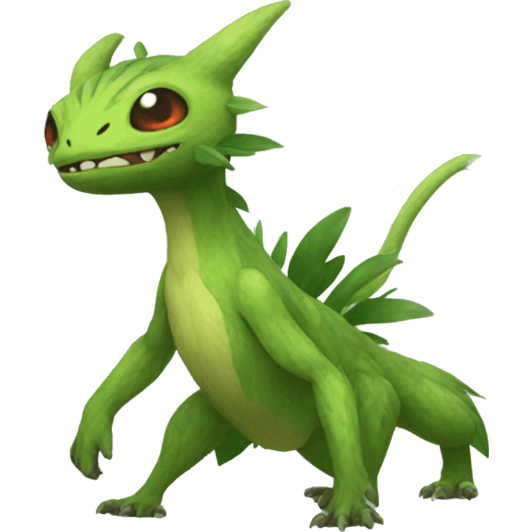 Grass-type Fakémon-Creature full body emoji