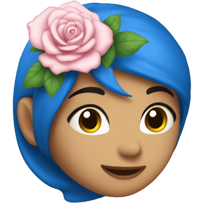 rosa azul emoji