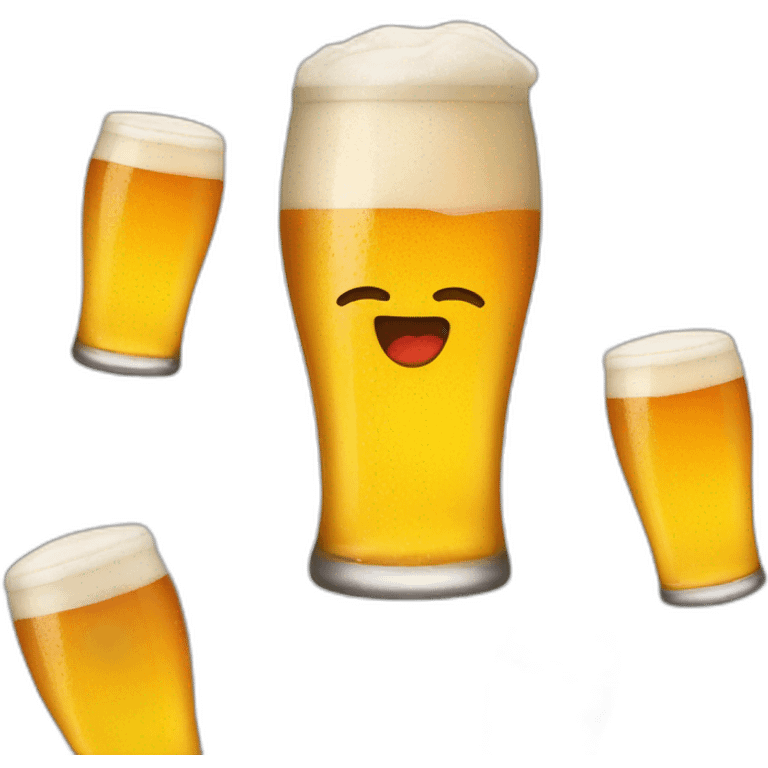 donald trump drink a beer emoji