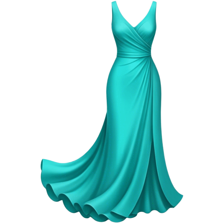 turquoise dress emoji