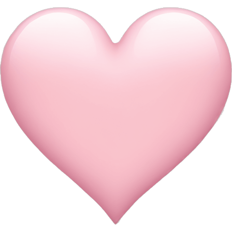 Light pink heart  emoji