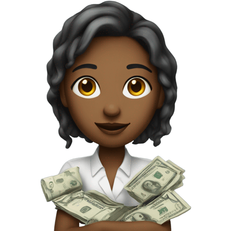 Anima girl Making money emoji