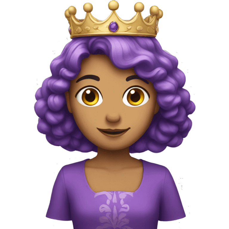 Royal crown violet emoji