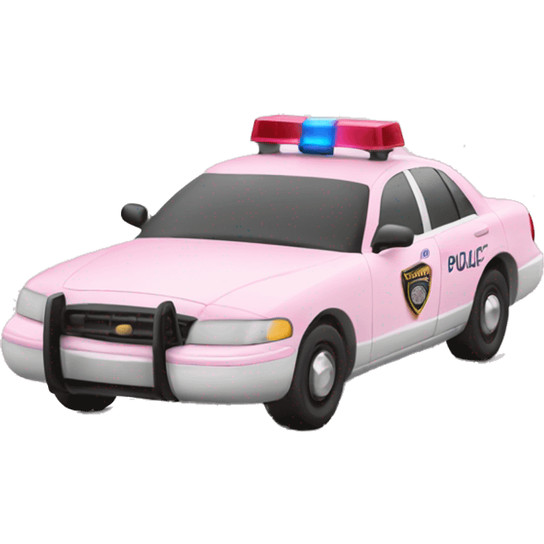 Light pink police car emoji