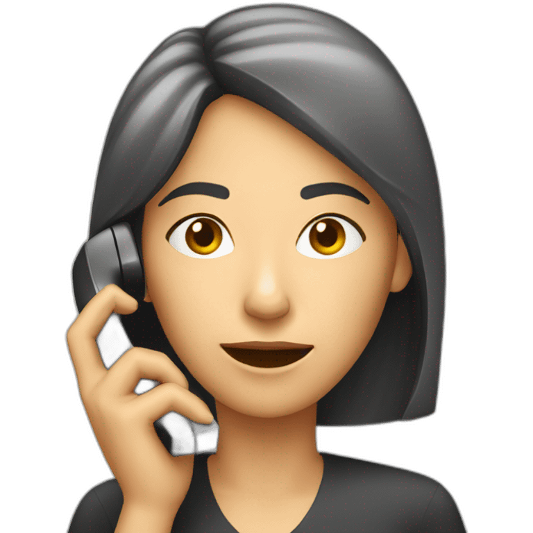 Woman on the phone emoji