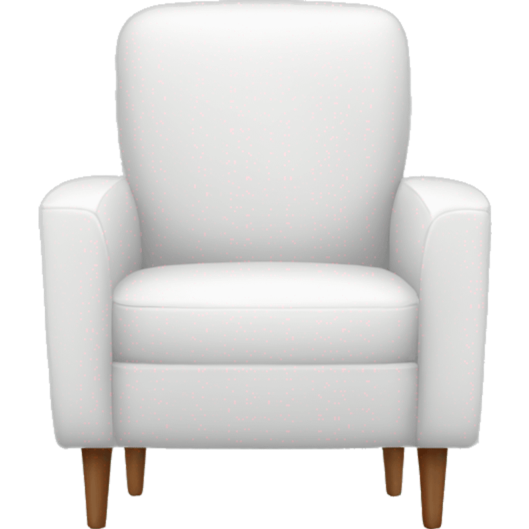 White modern chair emoji