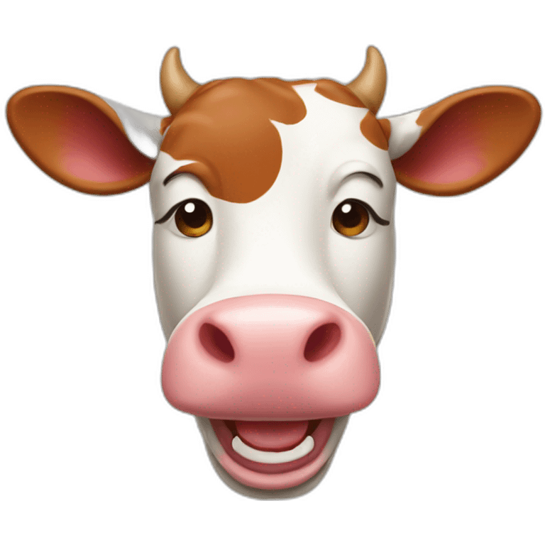 Laughing cow emoji