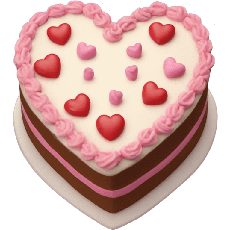 Birthday cake heart  emoji