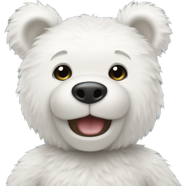 white teddy bear emoji