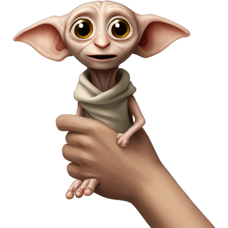 Dobby holds a sock in his hands emoji