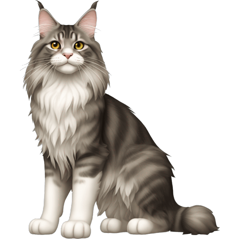 Maine Coon Cat Breed Full Body emoji