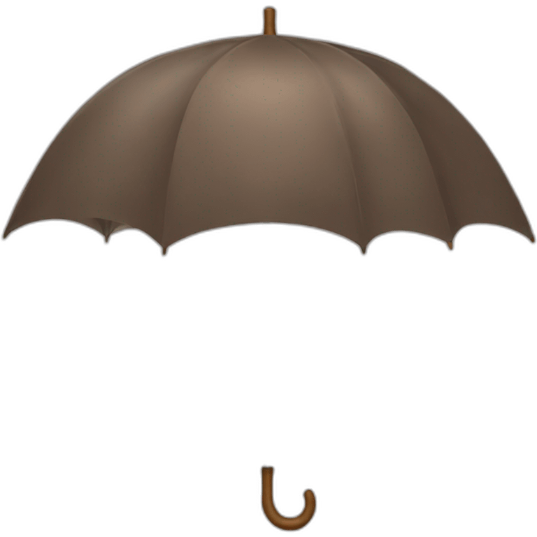 Parapluie brun emoji