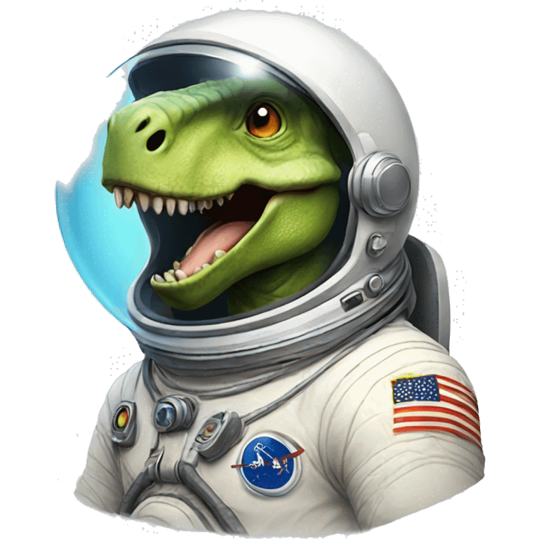 Dinosaur astronaut emoji