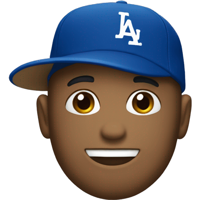 Emoji with dodger hat emoji