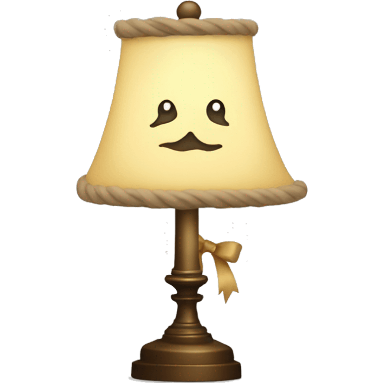 lamp with a bow emoji