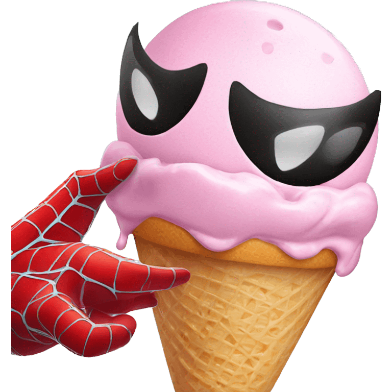 Spider man ice cream  emoji