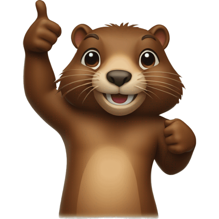 beaver thumbs up emoji