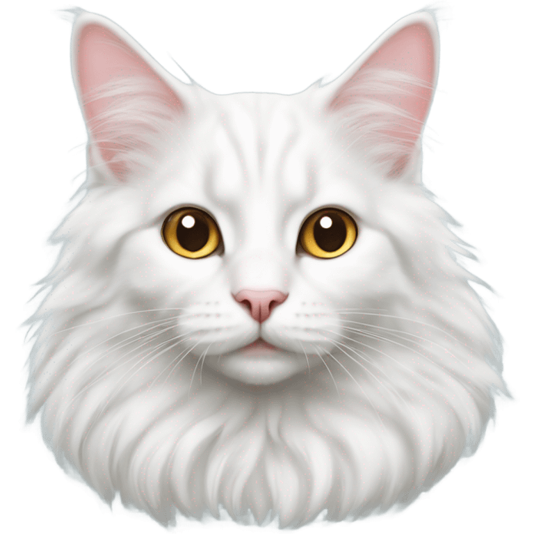 turkish angora cute realistic cat emoji