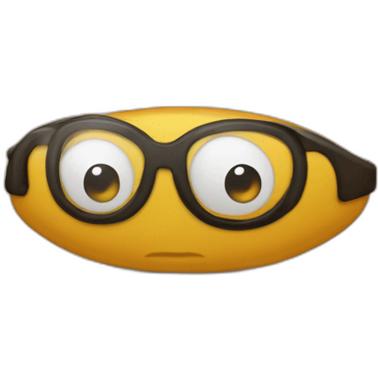 Un haricot pointu à lunette emoji