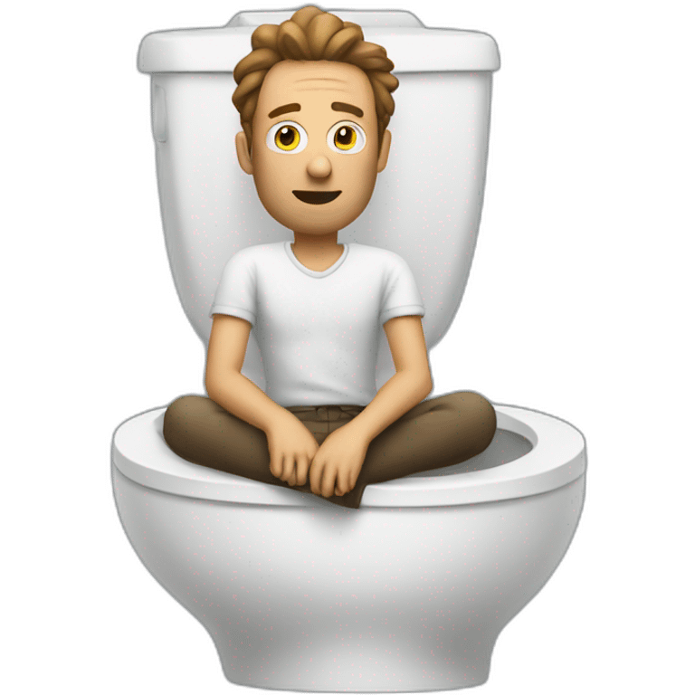 Rick sitting on toilet emoji