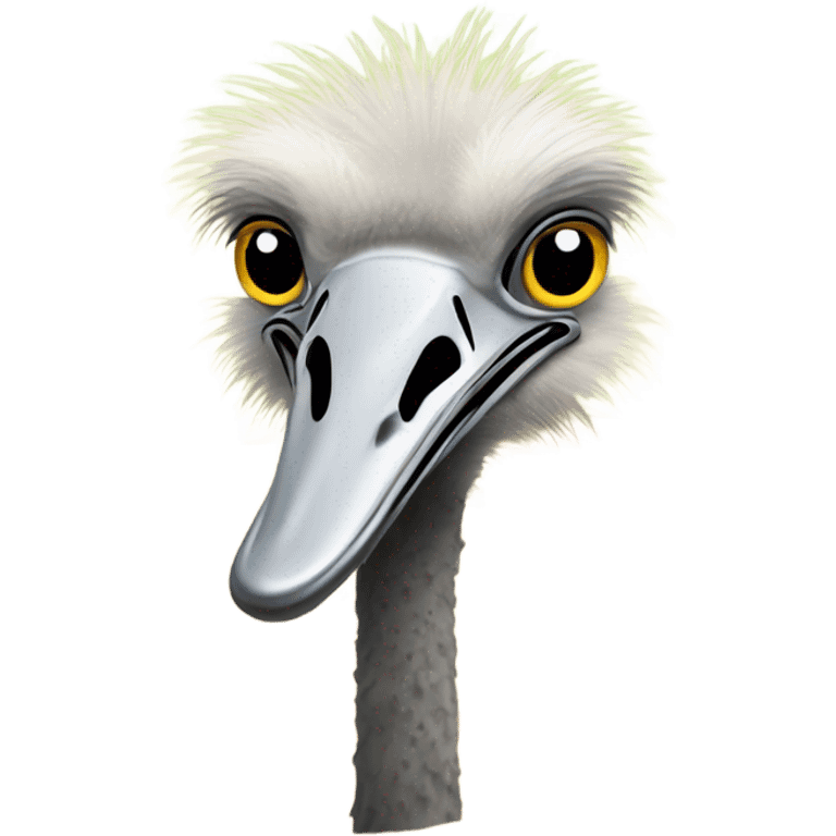 Ostrich with head underground  emoji