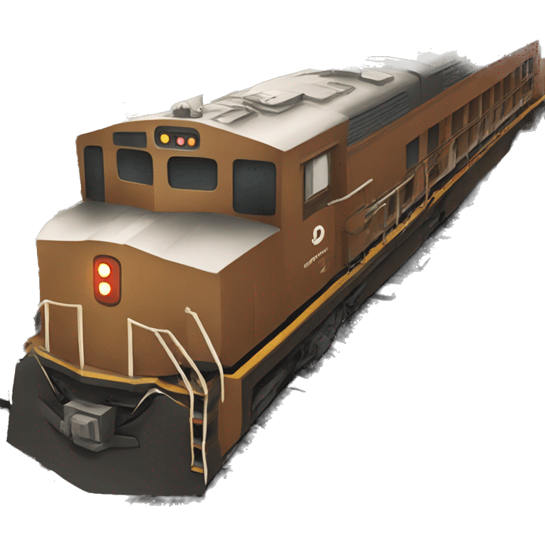  A train on tracks brown farm vibe color scheme  emoji