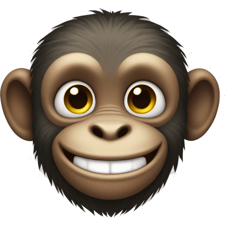 Smiling monkey emoji