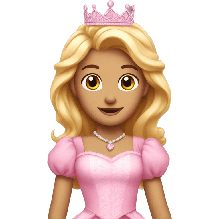 pretty pink princess emoji