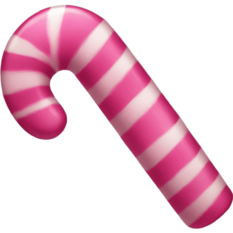 Pink candy cane  emoji