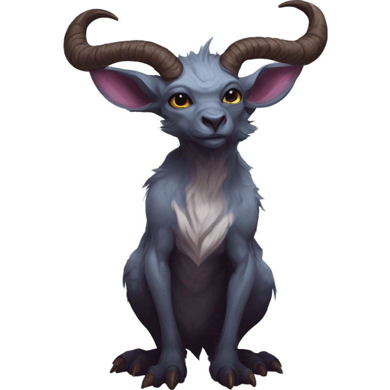 Modern Realistic Rare Fantasy Horned Vernid-Trico-species by LiLaiRa full body emoji