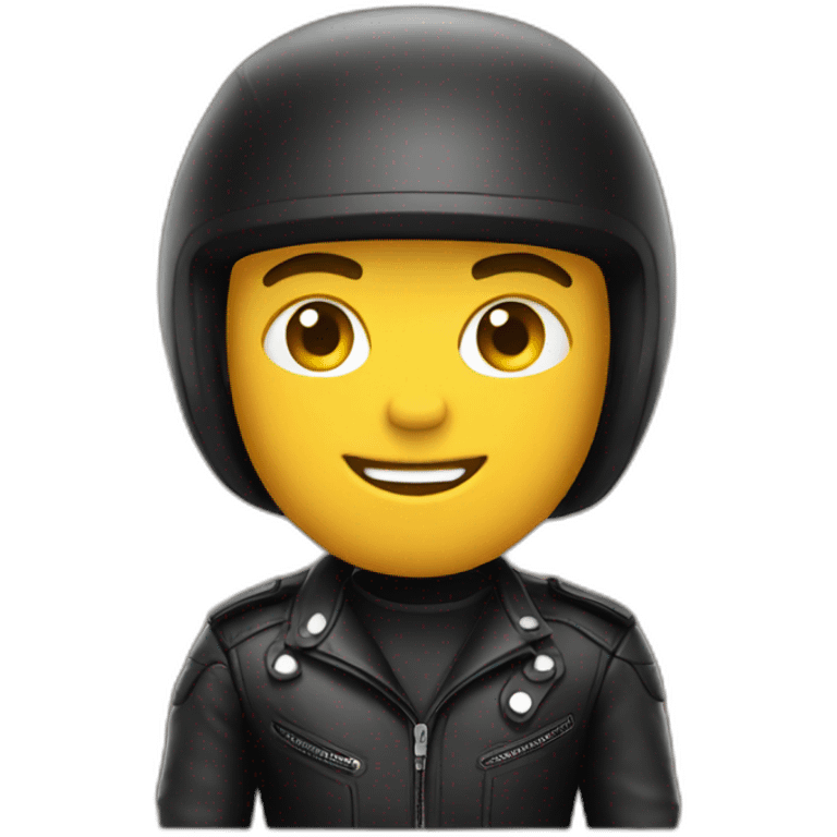 Full leather biker emoji