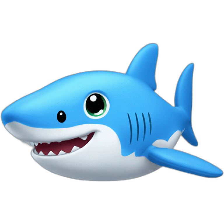 BLÅHAJ fluffy plush soft shark emoji