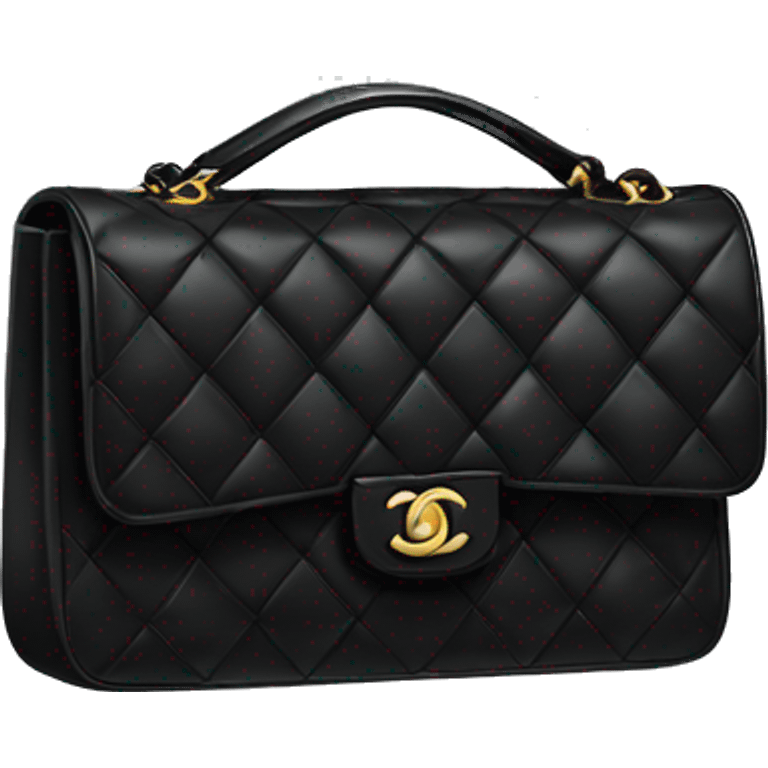 Black Chanel bag emoji