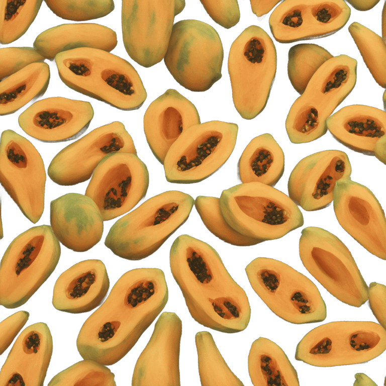 Realistic Papaya  emoji