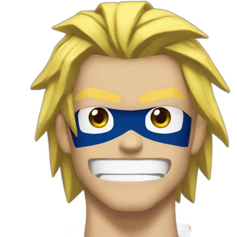 All might hero motivated emoji